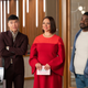 Joel Kim Booster, Maya Rudolph, and Ron Funches